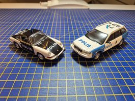Polizeifahrzeuge Schweden 1:43