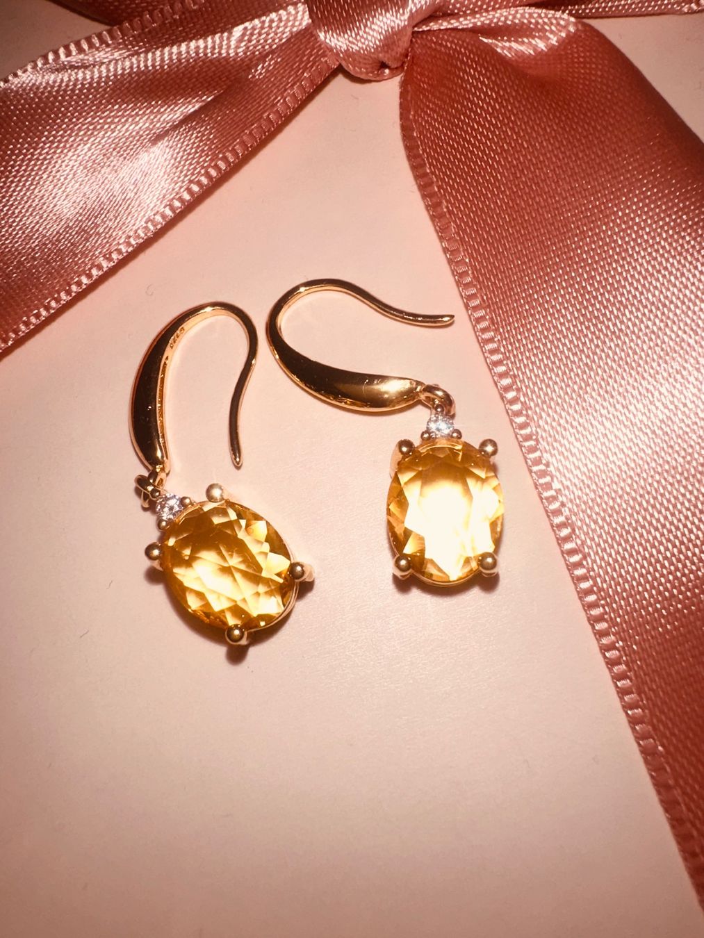 Orecchini pendenti & Orecchini a lobo: Boucles d’oreilles Citrine – Usato da St-Maurice venduto da Sandrinette123 1