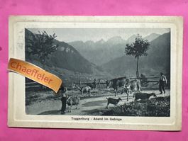 1913 Toggenburg - Abend im Gebirge