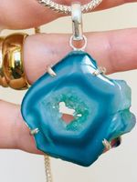 NATURAL Solar Quartz Druzy Ethenic Jewelry