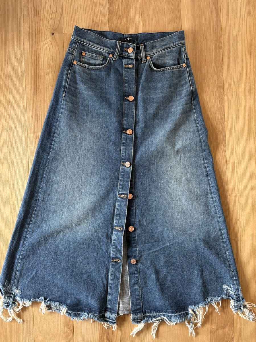 Mankind Röcke: 7 For All Mankind Maxi Jeansrock  Gr. 25 – Neu (gemäss Beschreibung) aus Basel von Magali82