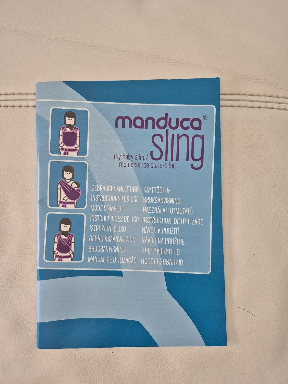 Manduca Bauch- & Rückentragen: Manduca Sling Tragetuch, Farbe Grau – Gebraucht aus Embrach von Mikmi 2