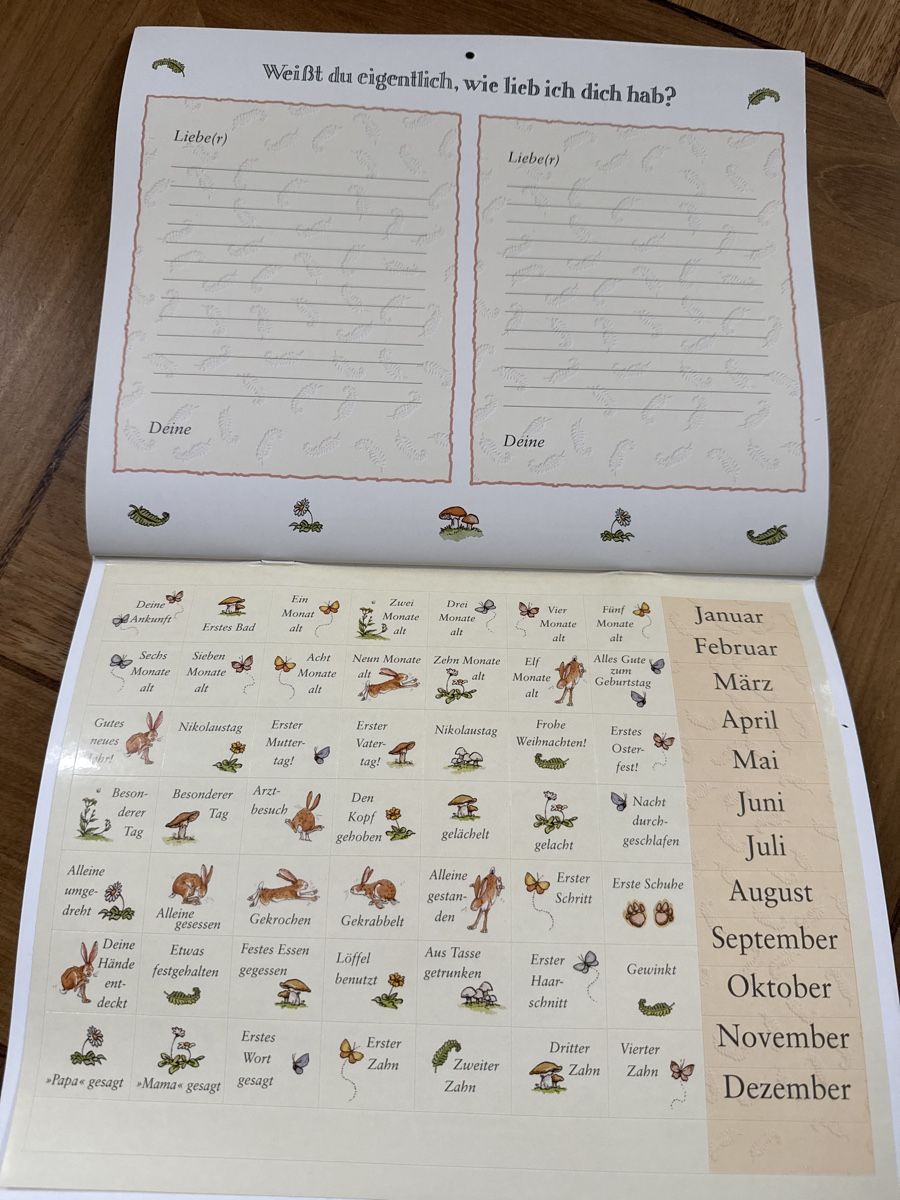 Calendari: Baby Tagebuch, Baby Kalender – Nuovo (secondo la descrizione) da Frauenfeld venduto da Mirabai 5