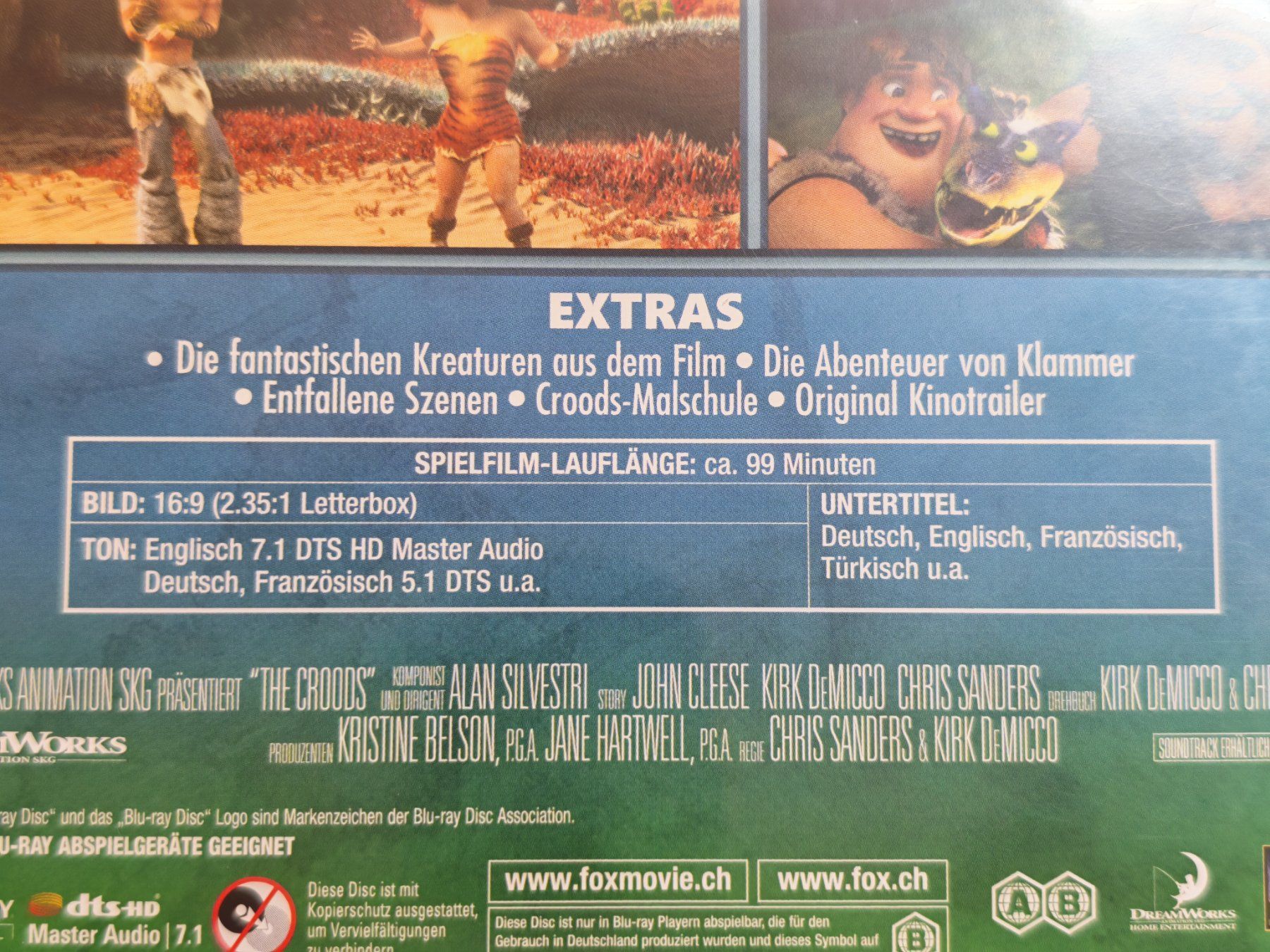 Tutti i DVDs: Die Croods – Usato da Liestal venduto da Kratzilla 3