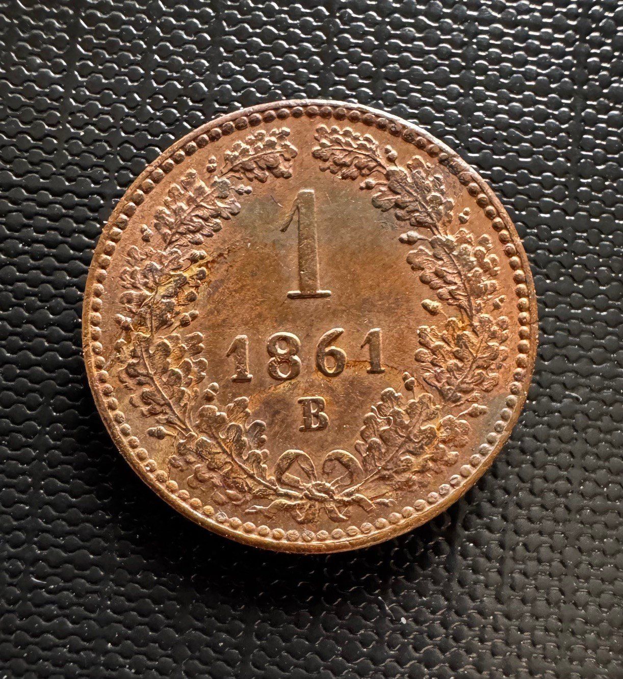 Alle Münzen: RDR - 1 Kreuzer 1861 B Kremnitz – Gebraucht aus Meilen von coins4sale 1