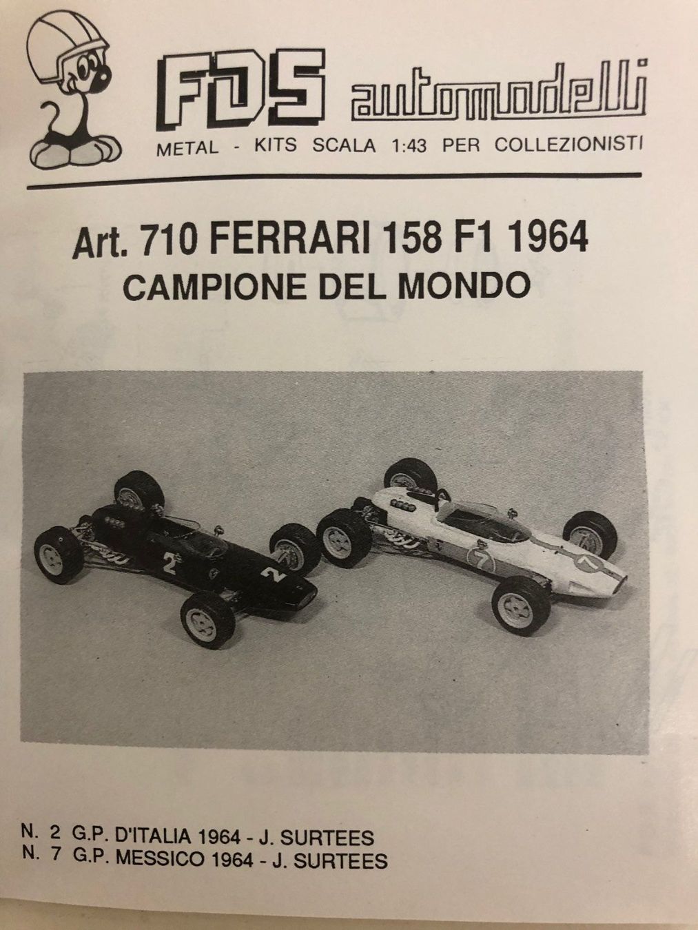 Ferrari Modellini d'auto: FDS-Kit Ferrari 1/43 – Nuovo (secondo la descrizione) da Muttenz venduto da Gucci2005 2