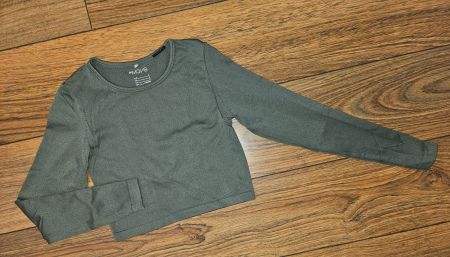 Seamless Cropped Sportshirt aus DryMove™ Gr. S - Gr. 164