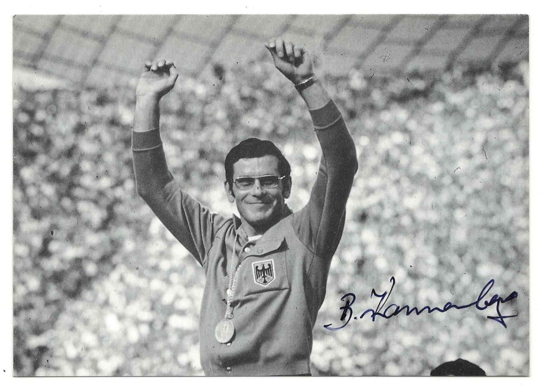 Autografi: BERND KANNENBERG   OLYMPIA GOLD 1972 – Usato da Basel venduto da verano1000