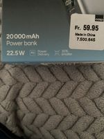 Power bank 20000 mAh 22.5W neu mit PD-Funktion ovp Handy 