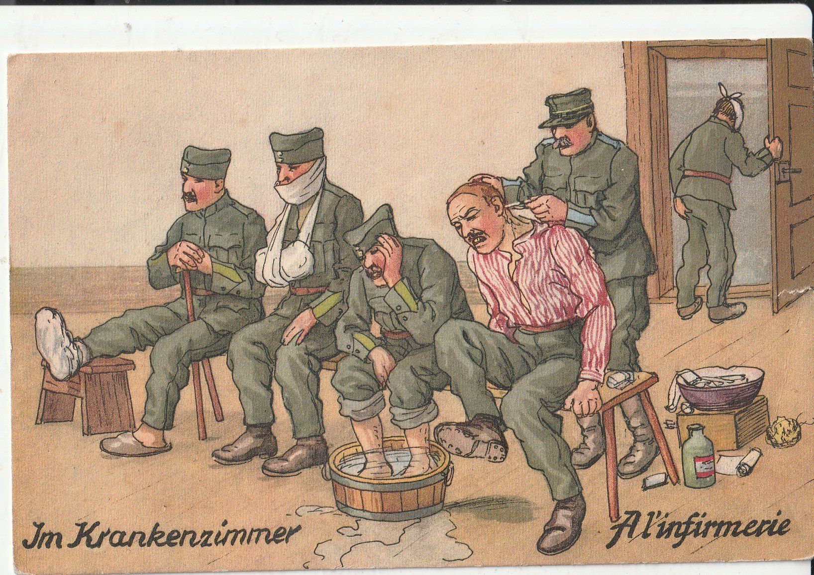 Cartoline postali: 6 Karten Militär – Usato da Lumbrein venduto da made02 1