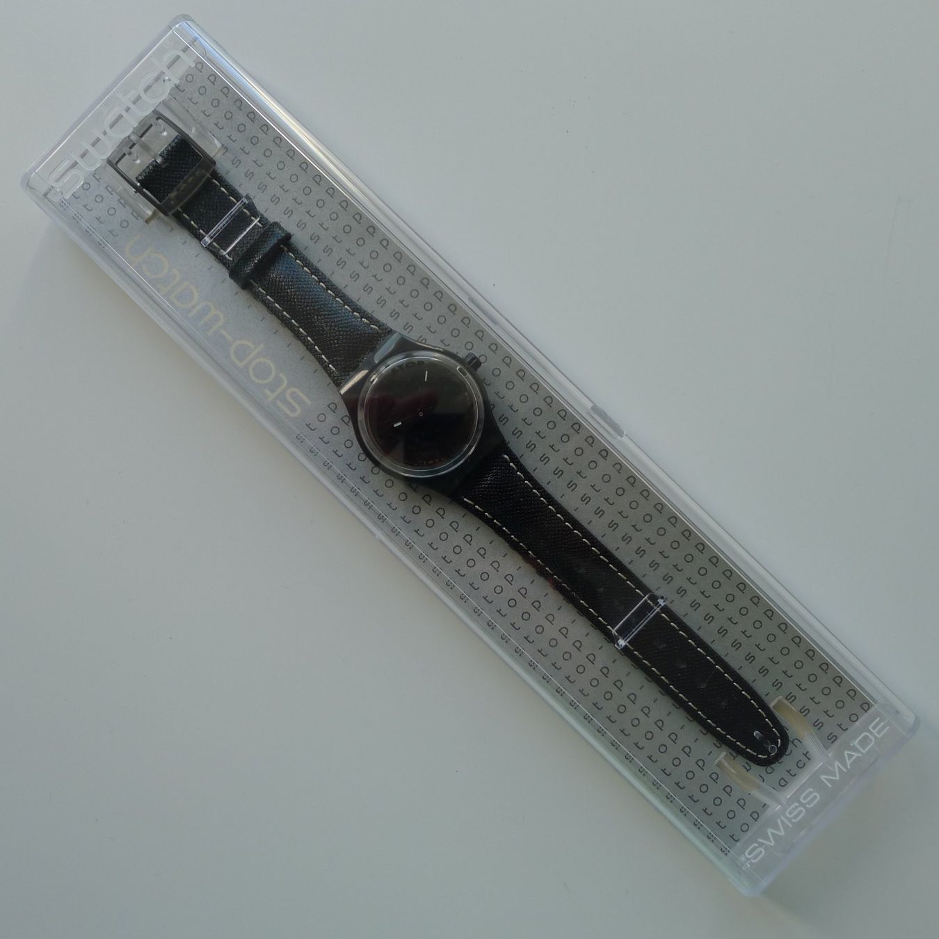 Swatch Orologi: Swatch Stop Watch BLACK DECO – Nuovo (secondo la descrizione) da Ebikon venduto da SilvioFreund 1