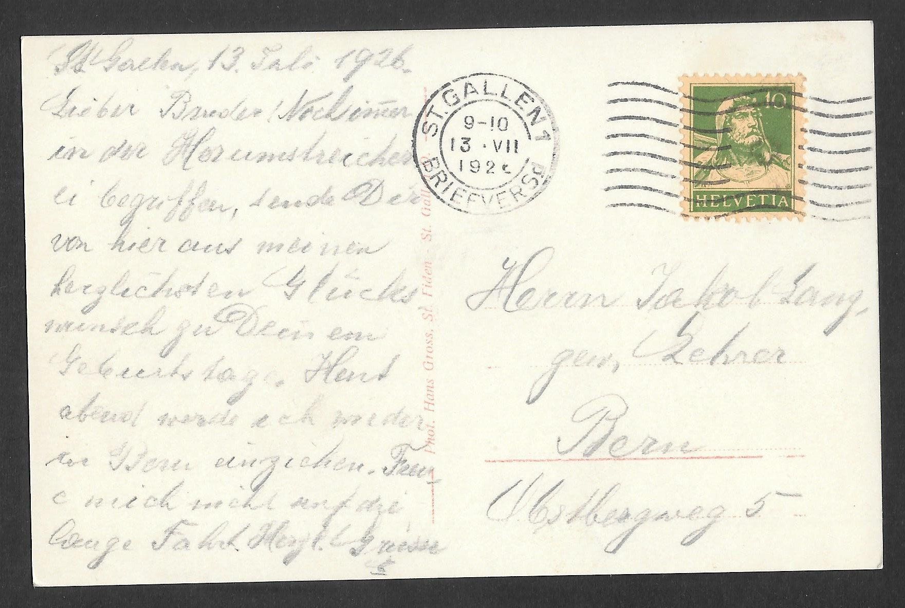 Cartes postales: St. Gallen Teilansicht – D'occasion à Olten par clotaldi 1