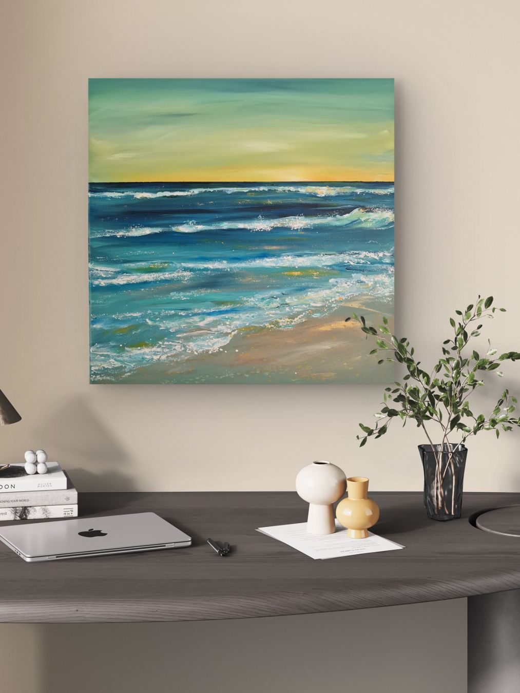 Tableaux: Calming Sea – Neuf avec emballage d'origine à Heimberg par CBalmerArt 3
