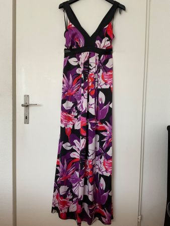 Wunderschönes AVANT PREMIERE Maxi Kleid 100% Seide Gr S