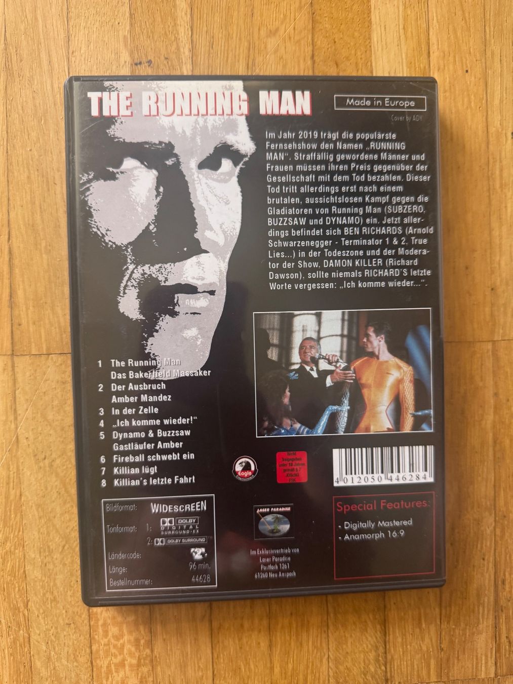 Tutti i DVDs: THE RUNNING MAN. (DVD) ARNOLD SCHWARZENEGGER – Usato da Basel venduto da san_2qlq 1