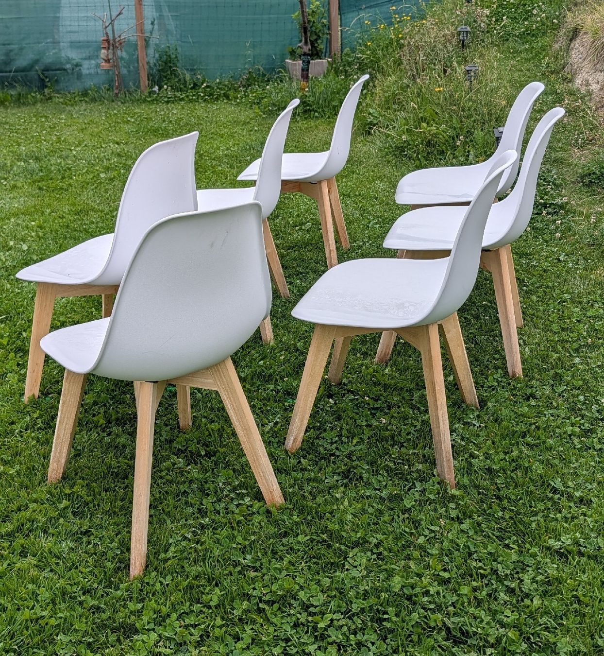 Sedie: Ensemble de 7 chaises blanches  – Usato da La Place (Ayent) venduto da s4c4 2