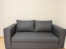 Schlafsofa SKILLEBEKK  dunkelgrau, wie neu (JYSK)