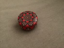 Little candle with flower aroma