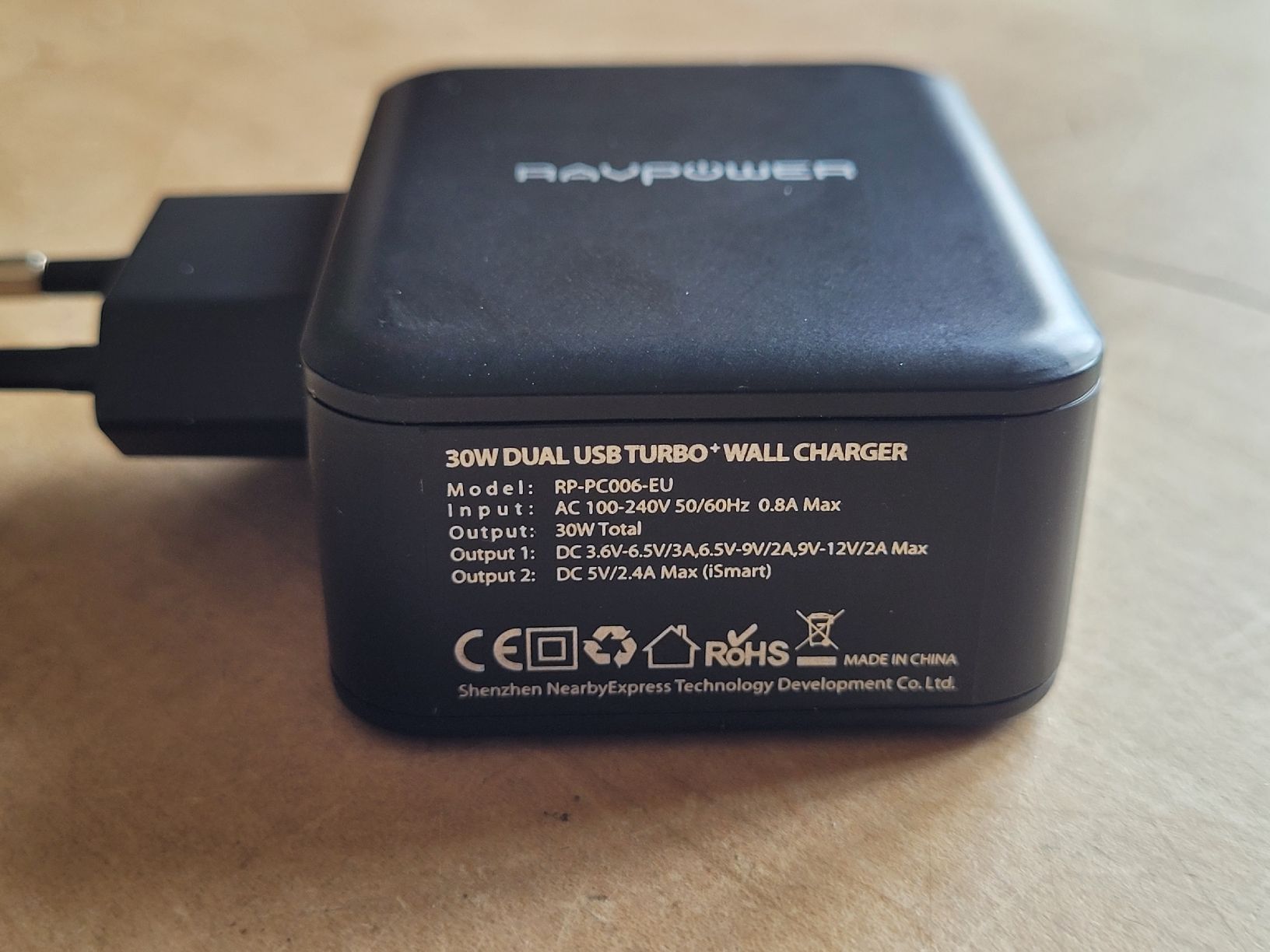 Caricabatterie: Schnellladegerät RAVPower 30W USB Qualcomm Quick Charge 3.0. – Nuovo e nell'imballaggio originale da Zürich venduto da Engiadinabassa 7