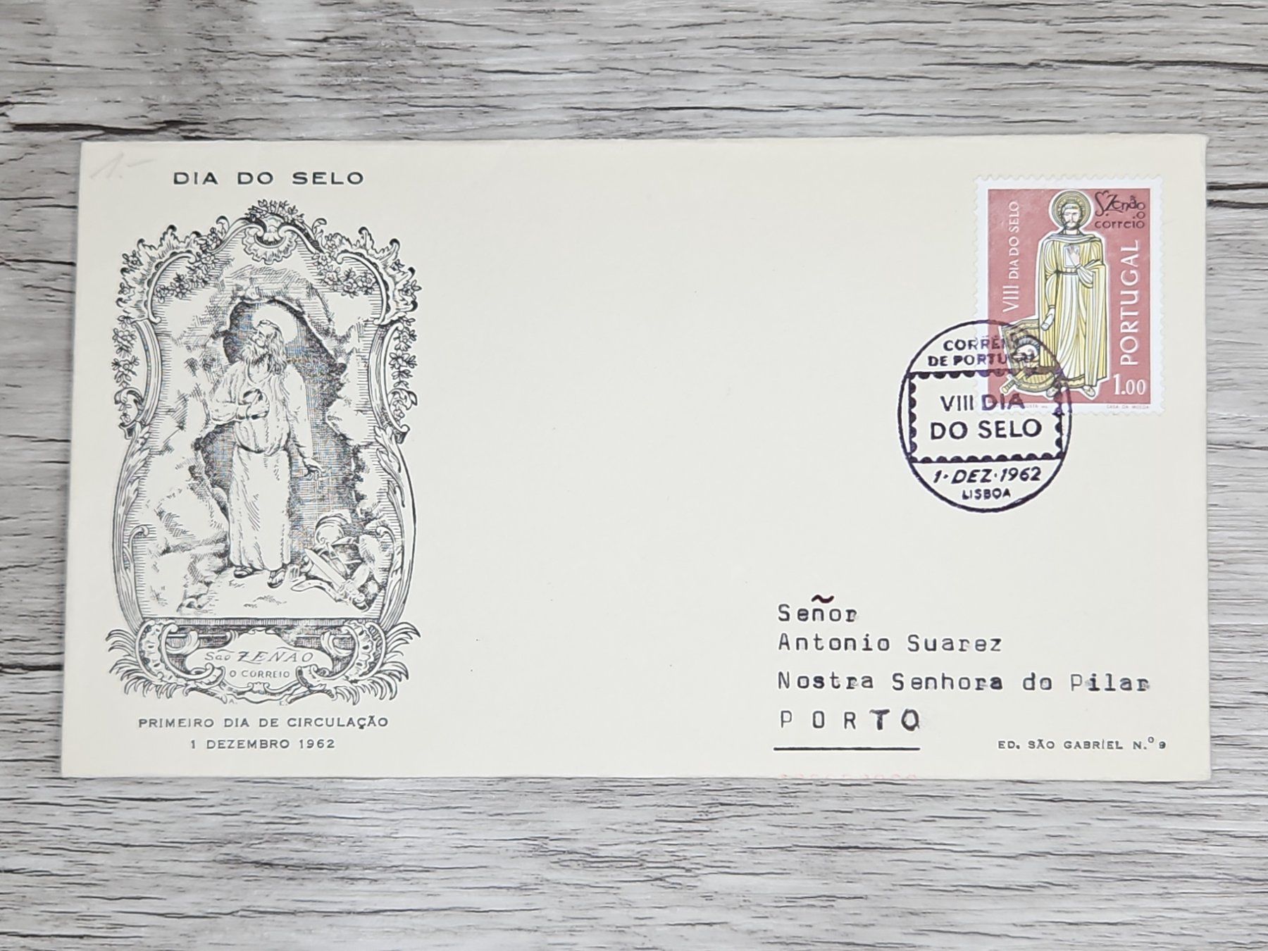 Alle Briefmarken: CL05 Enveloppe + Timbre Portugal 1962 – Gebraucht aus Cousset von Patrick_Collections