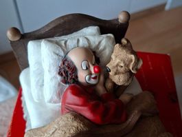 Gilde Clown Comedy Collection, Figur mit Hund, Rarität!