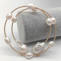 Wunderschön Perlen Armband Echt Armspange Bracelet Perle