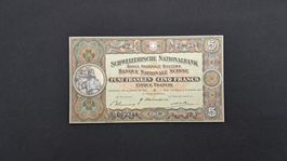 5 Franken  1942 Sign. Weber Unc
