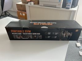 Portable Gym Pilates Bar and Resistance Band Set New