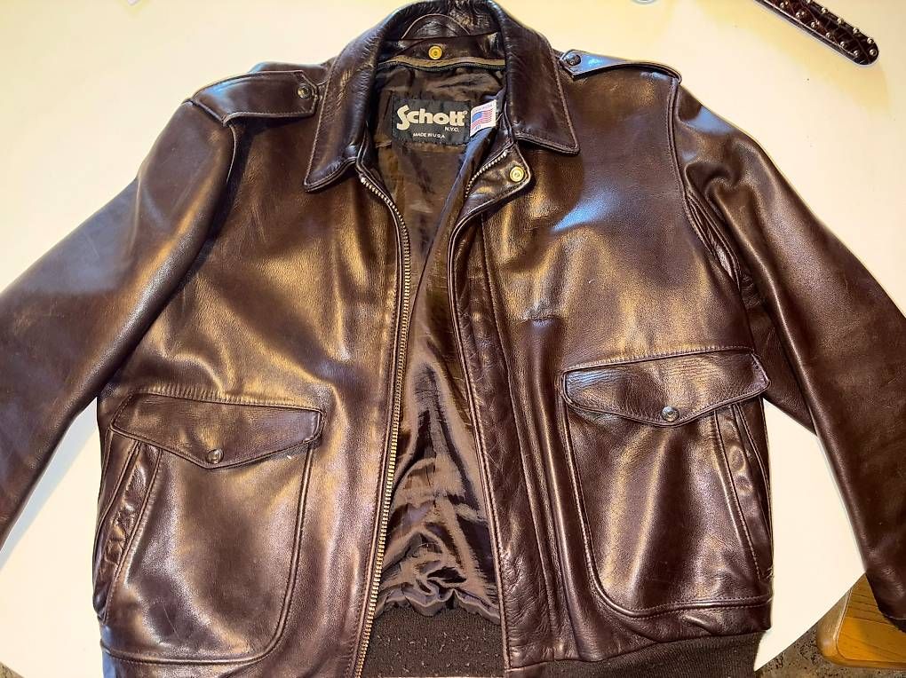 Vestes: 14 Bomber Flyer Pilot by Schott NYC  – D'occasion à Biel/Bienne par loudmuffles 4