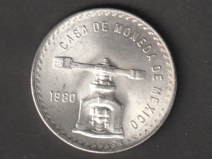 Tutti le monete: Mexico 1 Unze Silber 1980 – Usato da Rorschacherberg venduto da fratovi2 1
