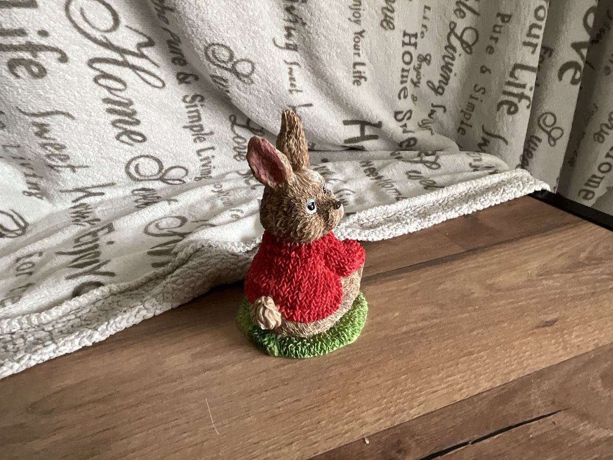 Tutte le decorazioni: Hase Figur mit rotem Pullover neuwertig – Usato da Therwil venduto da R005 1