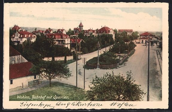 Cartoline postali: AK Wohlen /AG, Bahnhof mit Quartier – Usato da Berlin venduto da bartko-reher