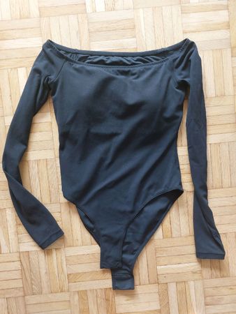 Schwarzer Body Langarm Grösse S/M
