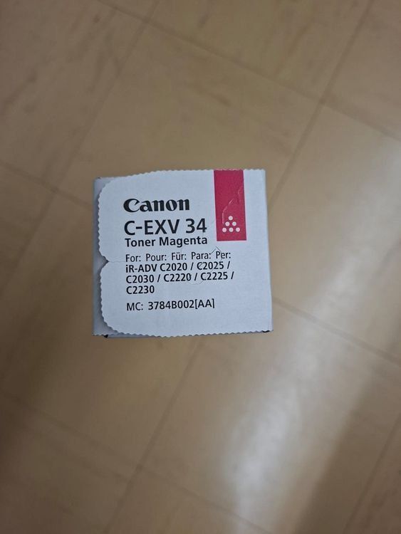 Canon Cartucce per stampanti & toner: Canon C-EXV 34 Toner Magenta – Nuovo e nell'imballaggio originale da Liestal venduto da CTEAG 1