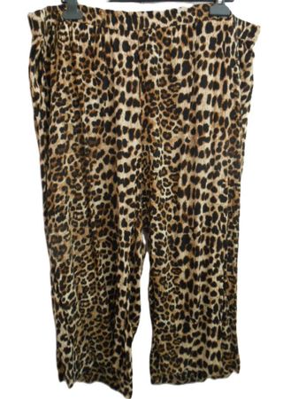 Gr. 52 KAFFE Leo Schlupfhose weit leicht kürzer Stretchbund