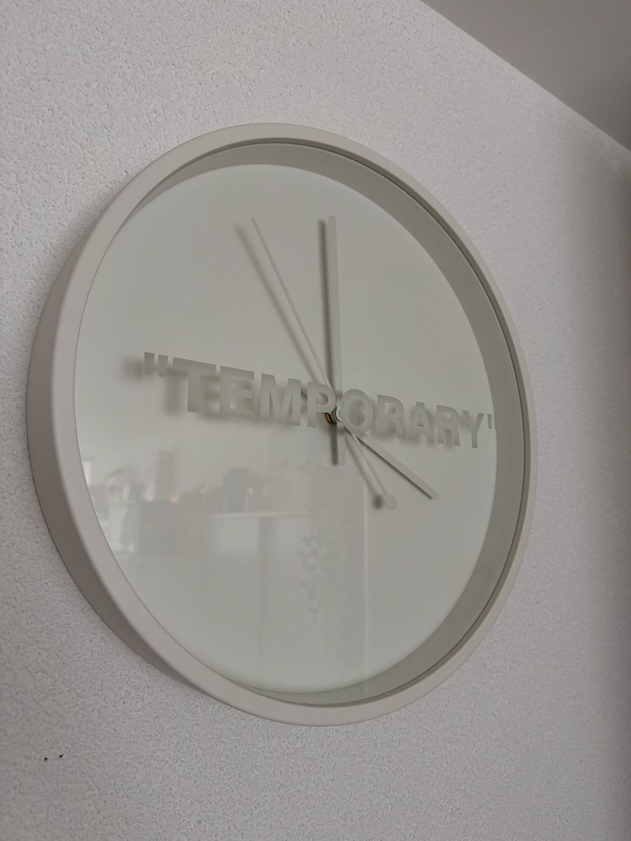 Ikea Orologi da terra & Orologi da parete: Virgil Abloh x IKEA clock “Temporary” – Usato da St-Légier-La Chiésaz venduto da Swoosh. 2