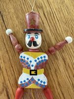 Antiker Zappelmann Holzfigur, Vintage Zirkusdirektor Knie