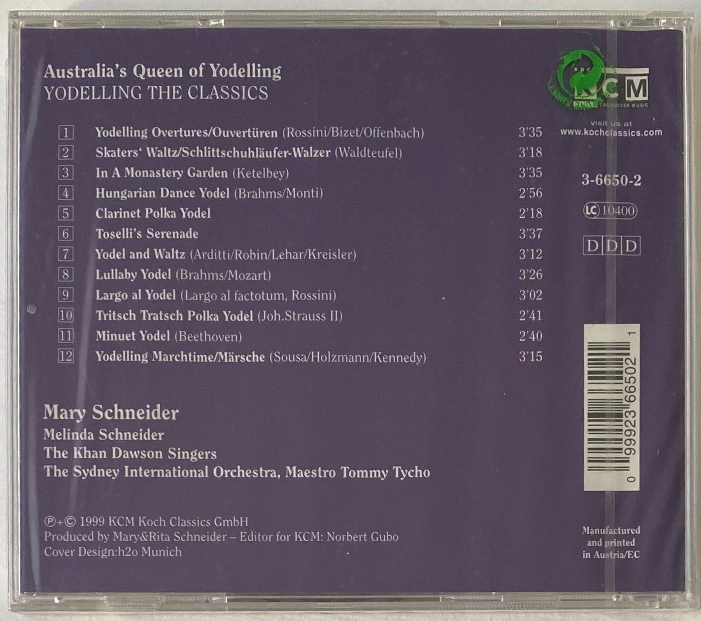 CDs: Mary Schneider, Yodelling the Classics – Neu und originalverpackt aus Flums von Asquillo 1