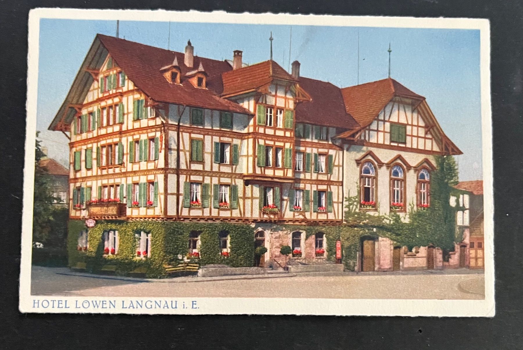 Cartes postales: Hotel Löwen /  LANGNAU i. E. ca 1930 – D'occasion à Ostermundigen par DaxKarten-75