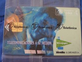 Telefonkarte Telefonica Meridian 1 Spanien gebraucht Zustand