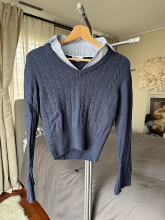Subdued Pullover mit Kragen Gr. M aus Wolle und Kaschmir
