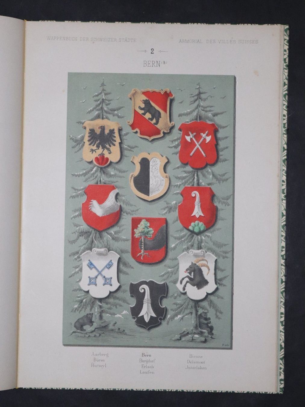 Libri: WAPPENBUCH DER SCHWEIZER STÄDTE,1885,RAR – Usato da Guensberg venduto da Herzaktion 2