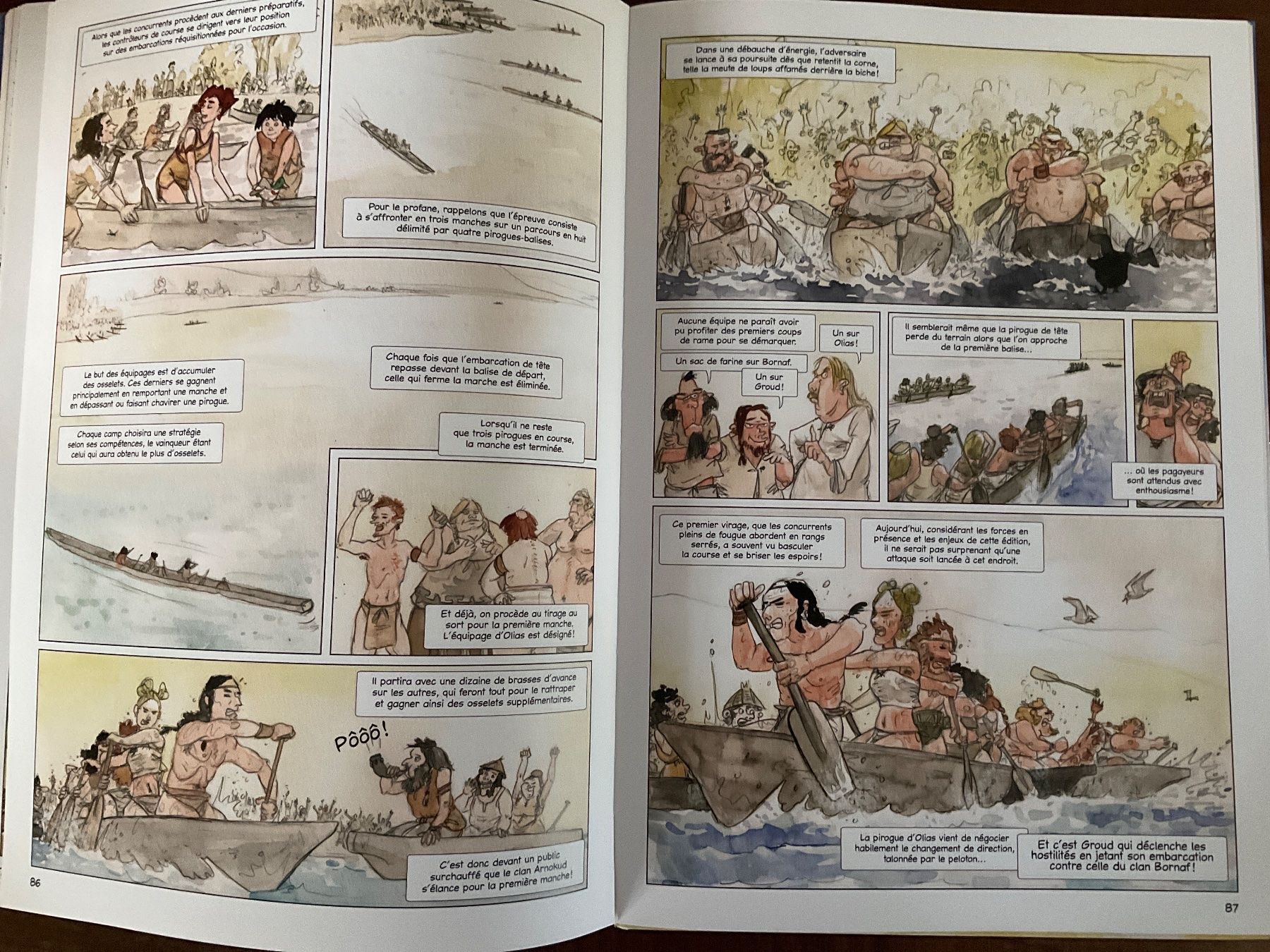 Fumetti: La Course de pirogues - BD - Édition signée + dessin ! – Usato da Avenches venduto da Lactobacille 8