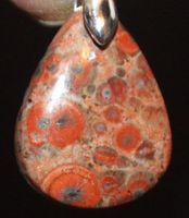 Anhänger L-2999 – Leoparden Haut Jaspis 20x15mm