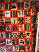 Selten Vintage Kilim 217x182  Teppich Tunesien 60iger