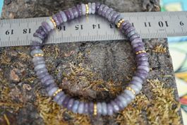 Lepidolith   Armband  6mmx2mm  18,5cm   TOPSTONE