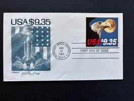 USA USD 9.35 Express Stamp SC# 1909 Eagle And Full Moon FDC