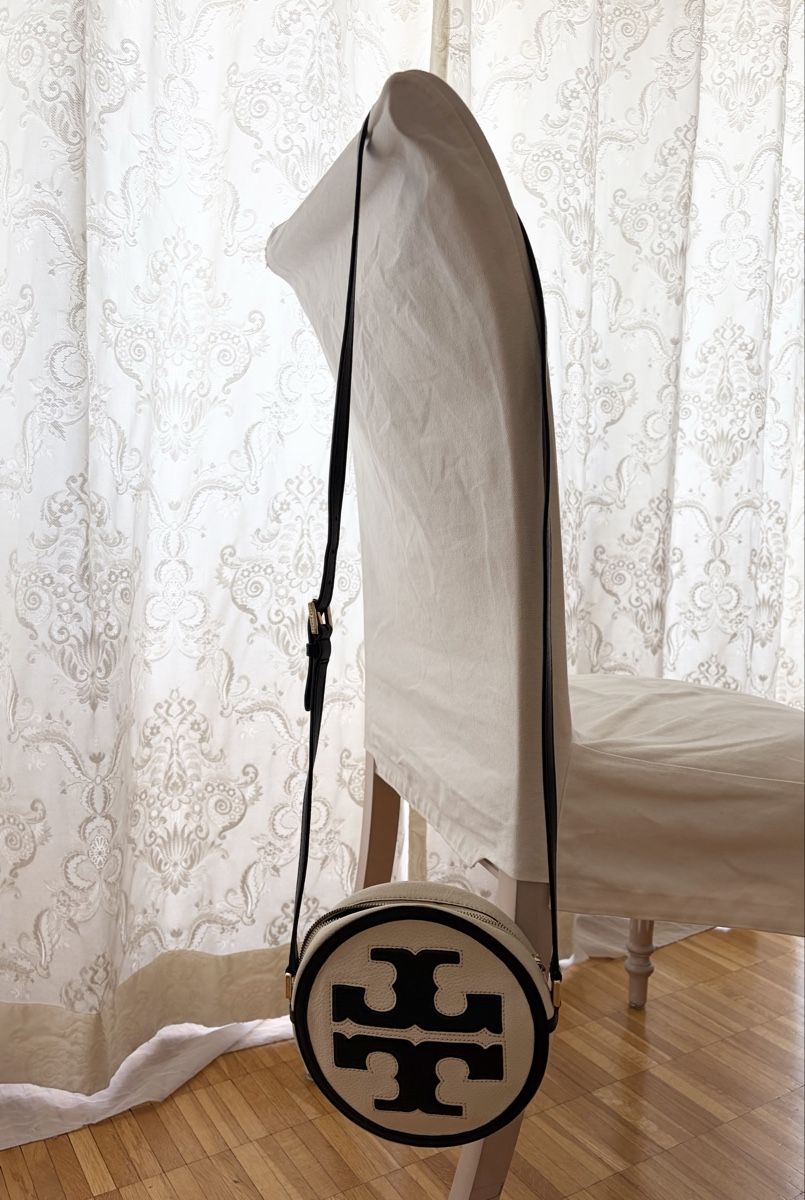 Tory Burch Borse: Sac rond Tory Burch blanc et noir – Usato da Bussigny venduto da ccch 7