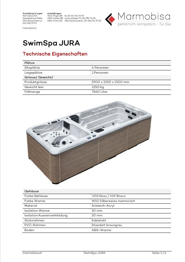 Whirlpool: Ausstellungsmodell Swim Spa  Pool – Nuovo (secondo la descrizione) da Ebersecken venduto da marmobisa-ag 3