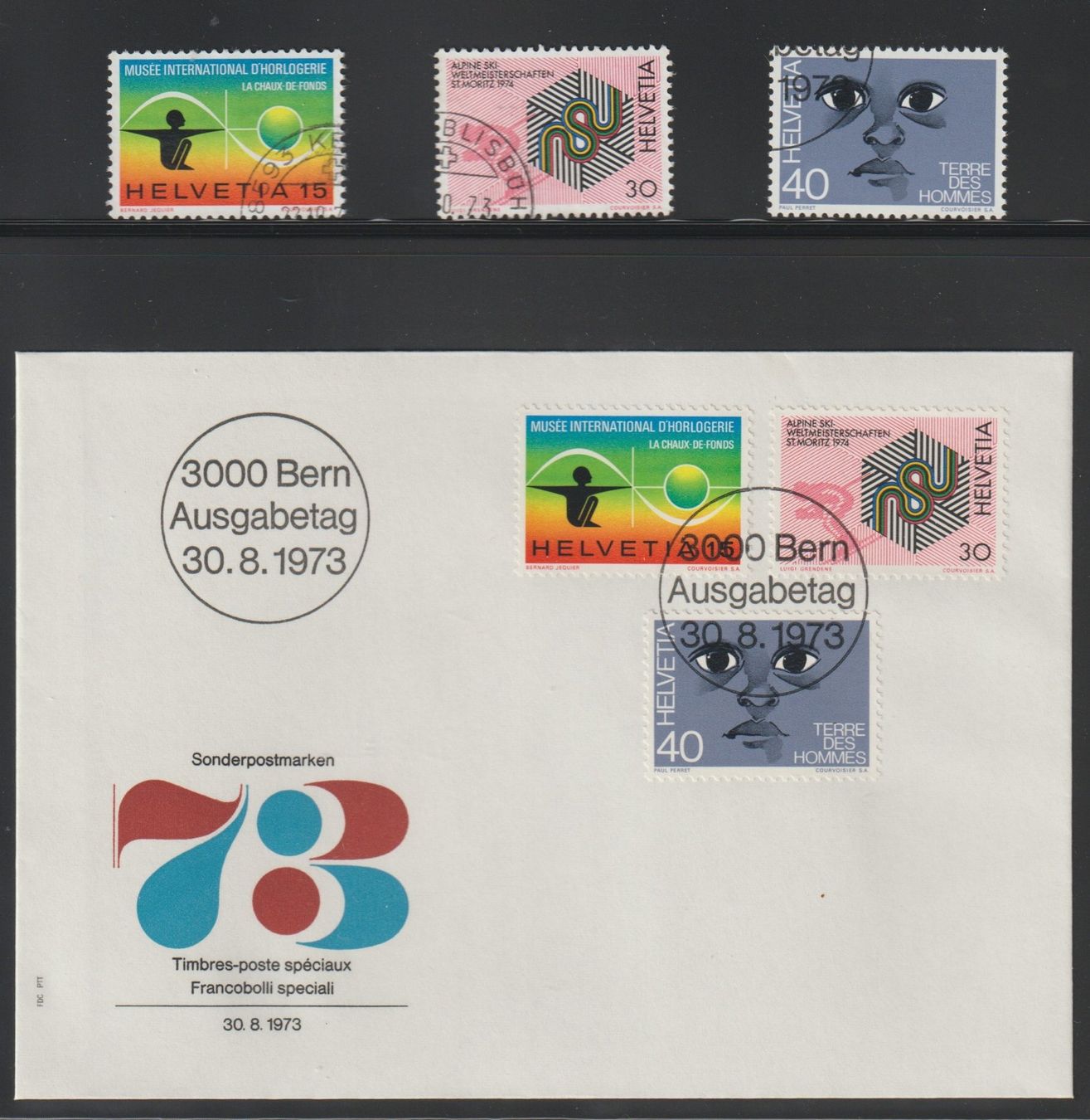 Tutti i francobolli: Sondermarken 30.8.73 – Nuovo (secondo la descrizione) da Frauenfeld venduto da ottoleo